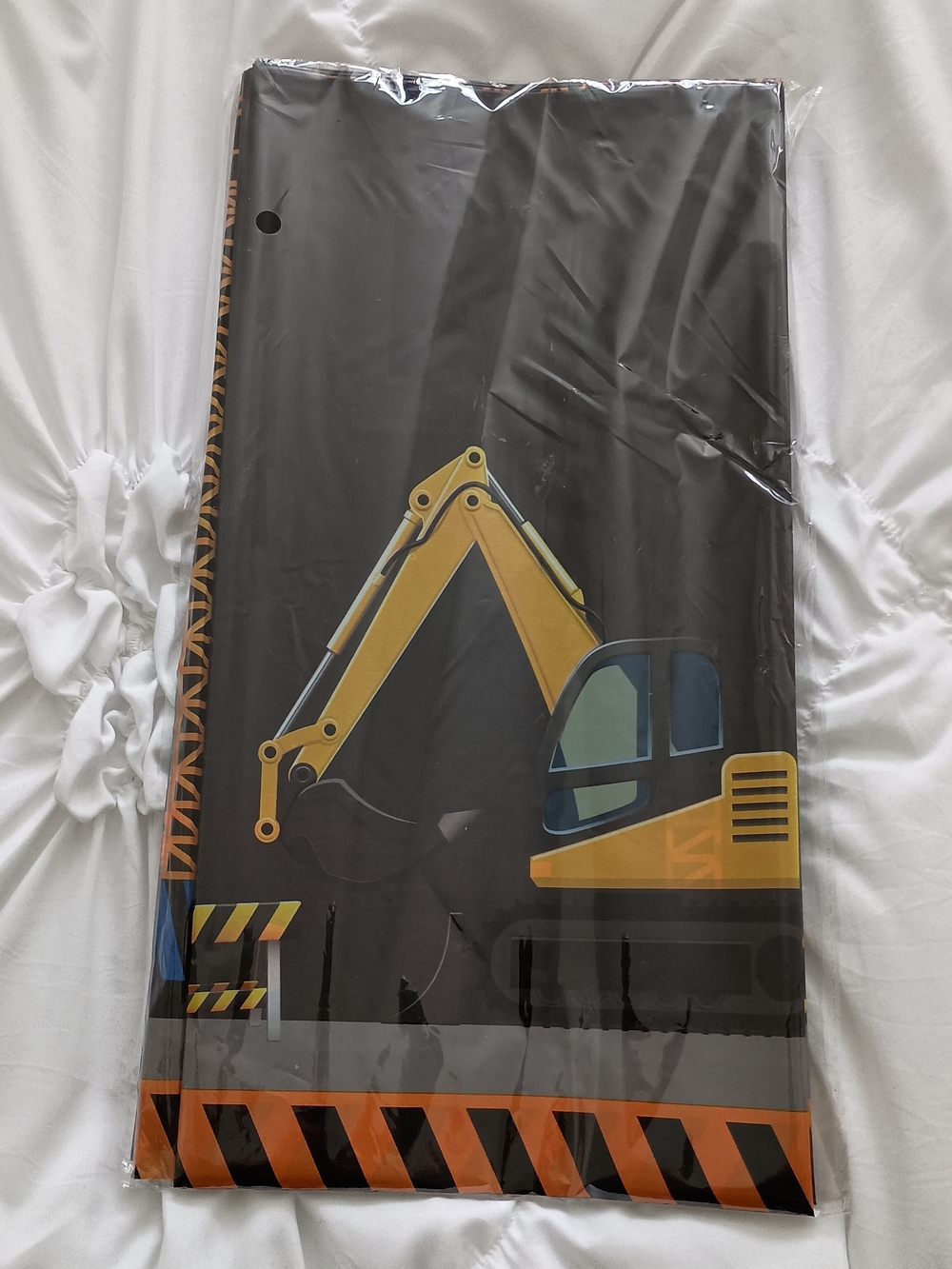 Set Of 2 Construction Theme Party Tablecloths 54x108 Inches Birthday Promotion